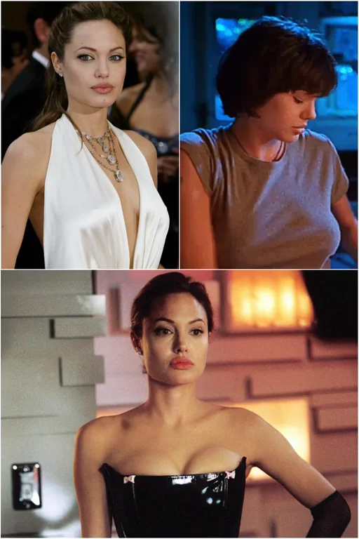 Angelina Jolie 🔥 Sexy Celeb Tease in Cleavage Dresses 💋