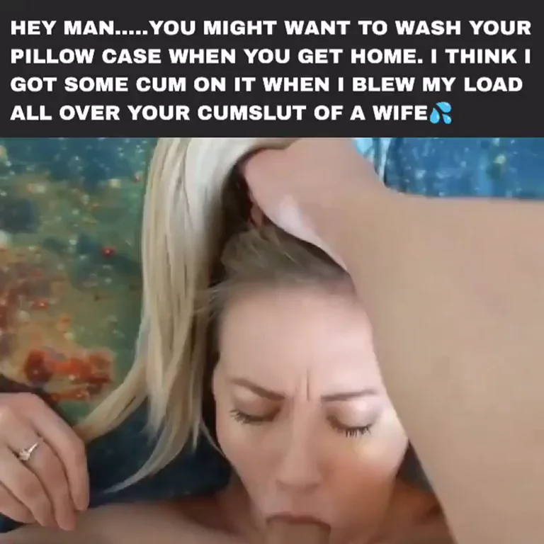 Cocksucking Wife's Face Drenched in Massive Cum Blast