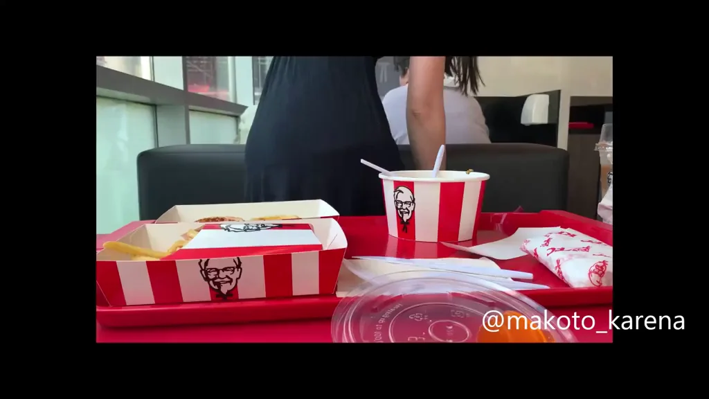 Bending over and flashing my ass in a very busy KFC [GIF]