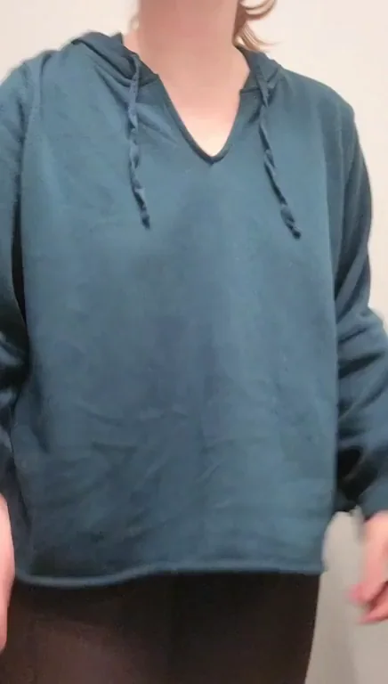 Redhead Tease Drops Hoodie for Massive Bouncing Tits - Pussy Tease Next?