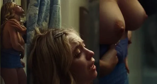 Sydney Sweeney's nipples are rock hard on Euphoria