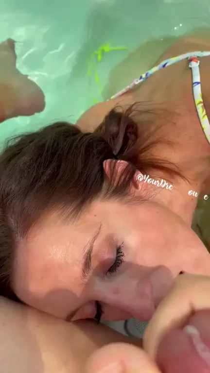 Cum Junkie Pool Slut 💦🩱