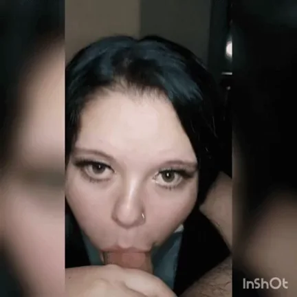 🔥 Kinkay's Naughty Eye-Fuck Blowjob GIF 💦👅