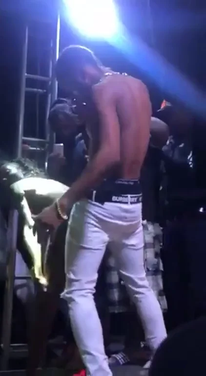 Black on stage