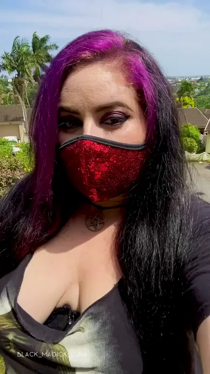 Good Neighbor Goth GF Teases with Massive Tits! 🖤🍈🍈