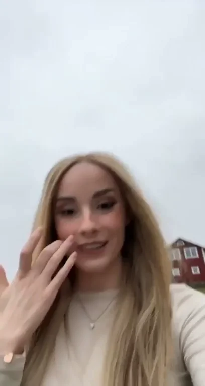 Teasing Neighbors with Tits Out Before Class 😈👅