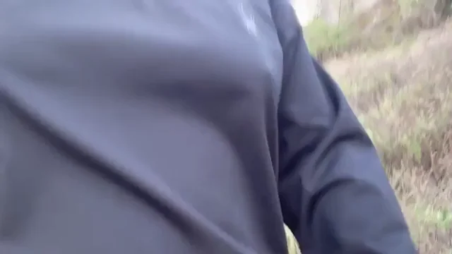 Hard Pokies Popping Through Shiny Tracksuit