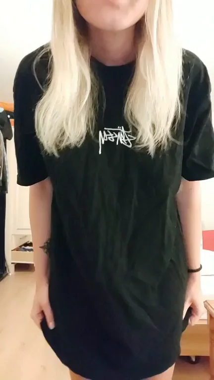 Blonde Bombshell's Massive Natural Titty Drop Tease