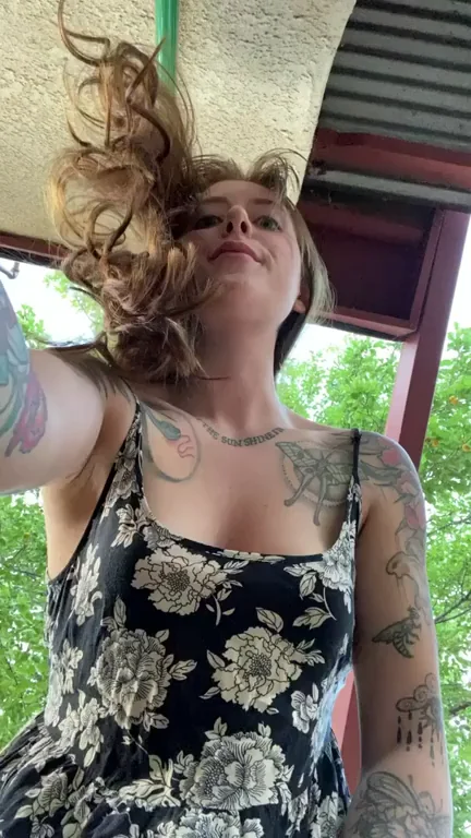 I never wear panties under my dress