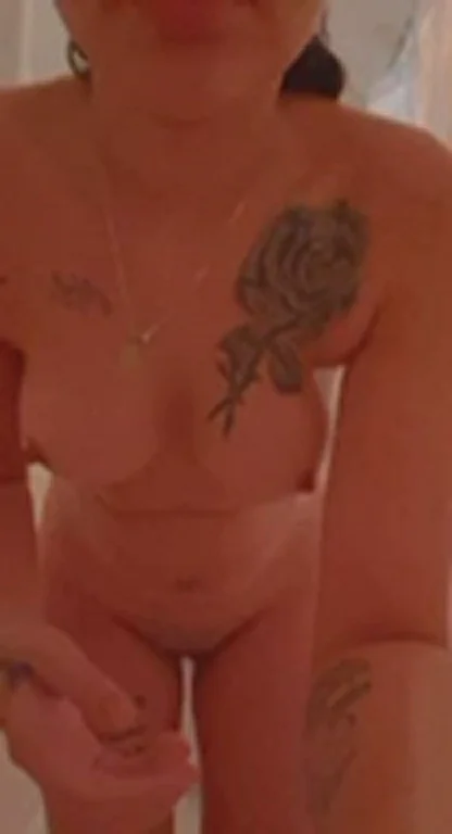 Petite Latina GF's Steamy Shower Tease: Tats, Tits & Thick Ass Drop