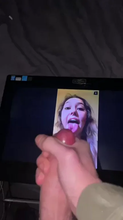 Pulsating Thick Cock Tribute GIF to Sexy Thick Slut 😈💦
