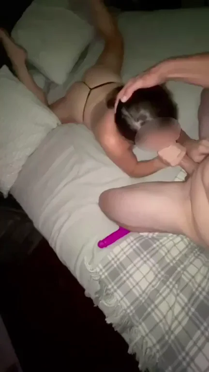Bi-Curious Bed Hookup: Sucking Cock & Plugging Holes for Couples!
