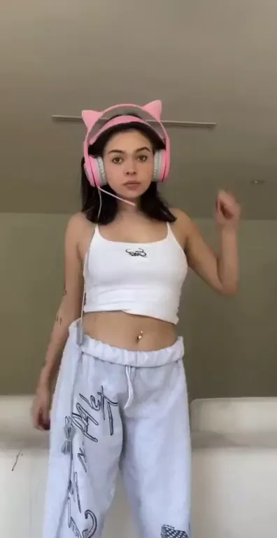 Dancing gamer girl