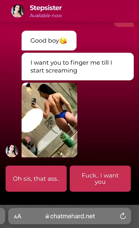 Naughty stepsis in the bathroom