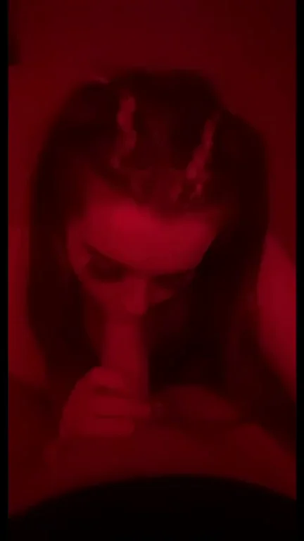 Am I Cute Slurping This Fat Cock? 😈💦🍆