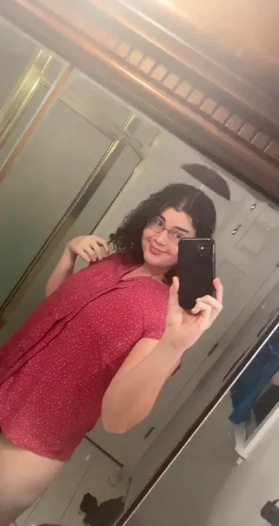 Samantha's Steamy Mirror Tease: Proud Trans Slut Journey Reveal