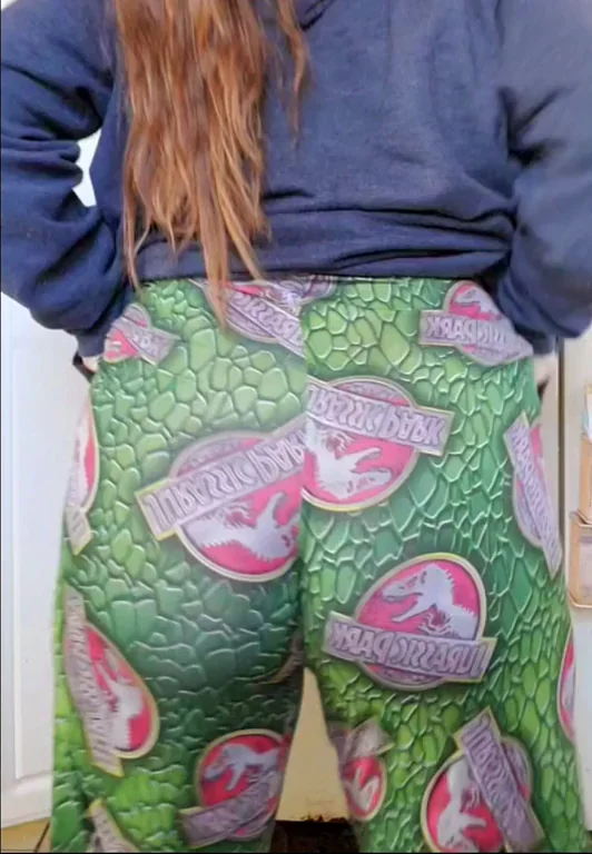 Which is better..? My ass shake or my Jurassic Park pj's? ?