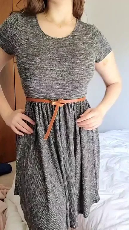 Hot Teen Teacher Tease with Massive Titty Drop