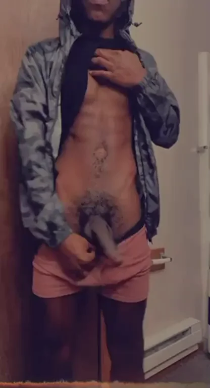 Chill Day BBC Tease in Hoodie and Pink Panties