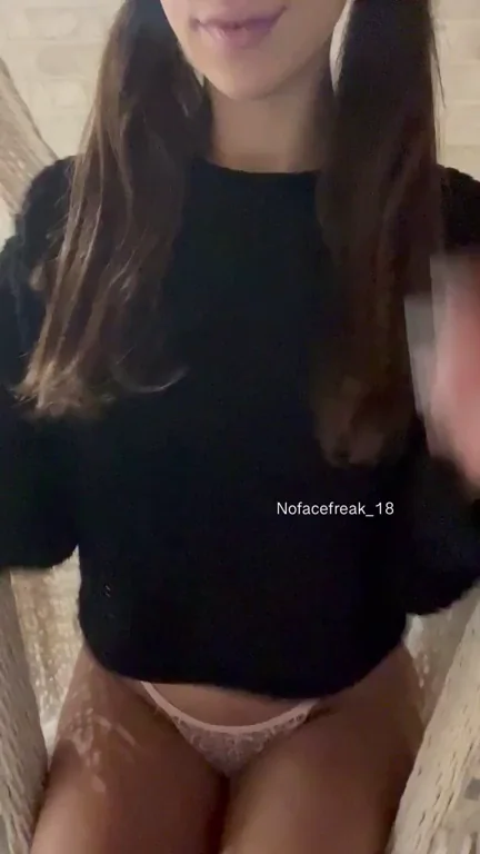Naughtiest 18yo School Slut Teases Tits & Pussy in Hammock 😈🍑