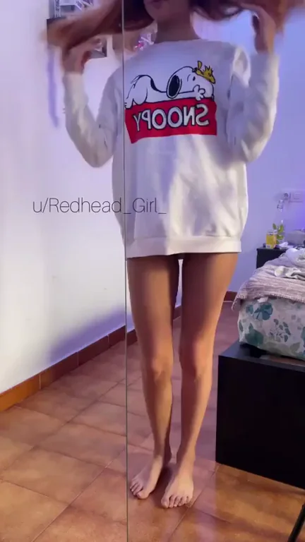Tiny Pale Nerdy Slut Teases Her Bare Pussy and Perky Tits