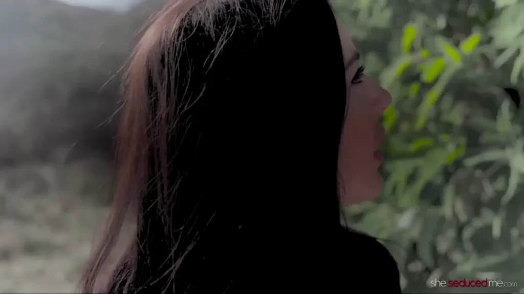 She is beautiful, with her soft skin, long hair