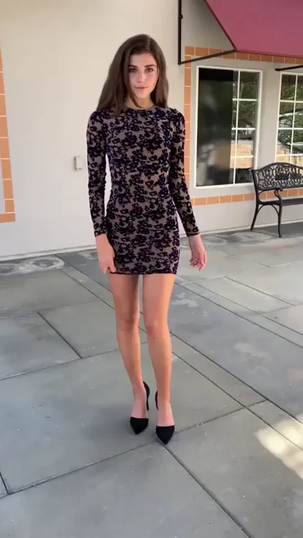 Lily Spinner's Tight Dress Tease 😈🔥