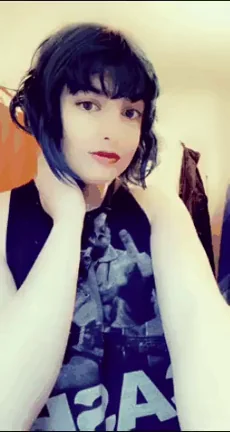 Alt Goth Babe Titty Drop