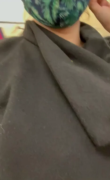 Tits out while Christmas shopping. Ho ho
