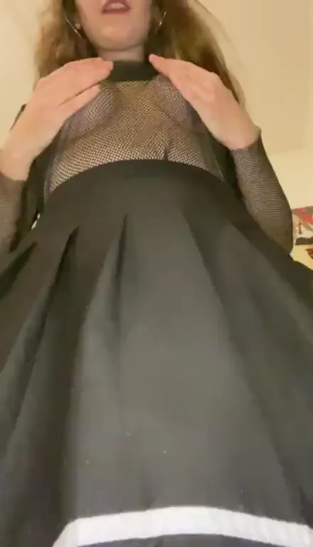 Ever seen what’s under a Goth girl skirt ? ??