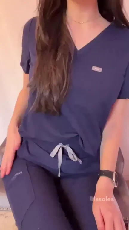 Scrub Nurse's Epic Titty Drop: Jugs Bursting Free!