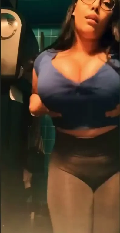 Thick Ebony Bombshell Teases Massive Jugs in Steamy Shower Stall