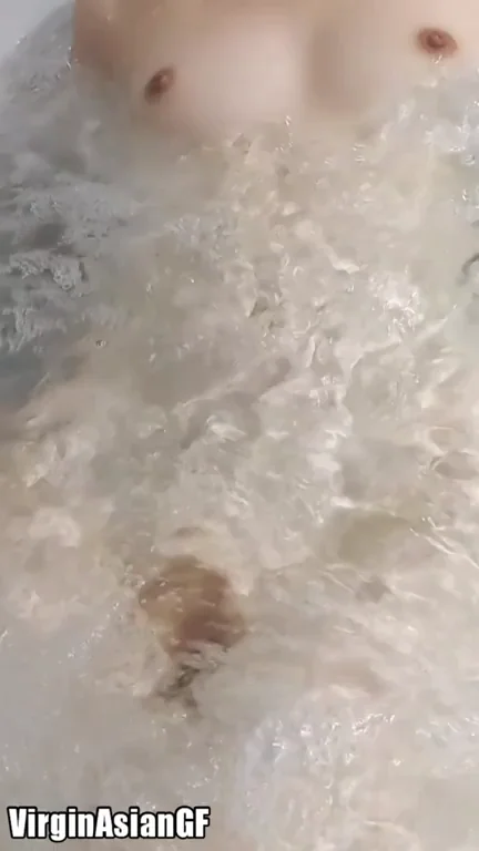 Do you wish the bubbles weren't covering up my tiny Japanese pussy?