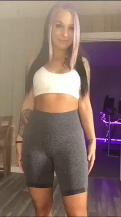 Gym Tease vs Nude Slut Reveal 💦😈 [F]