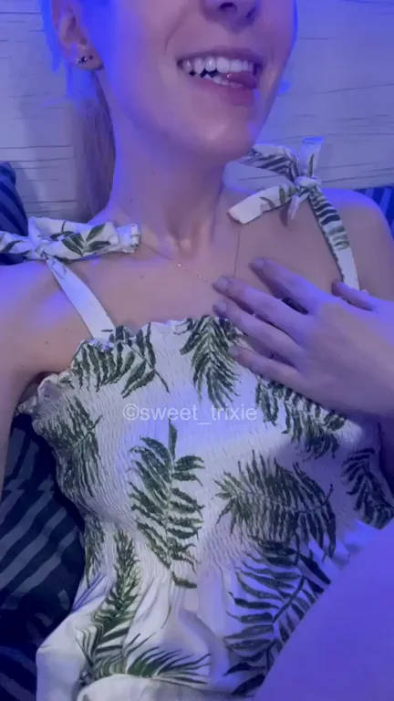 Cute Teen Tease: 'Play with Me?' Nipple Slip Special