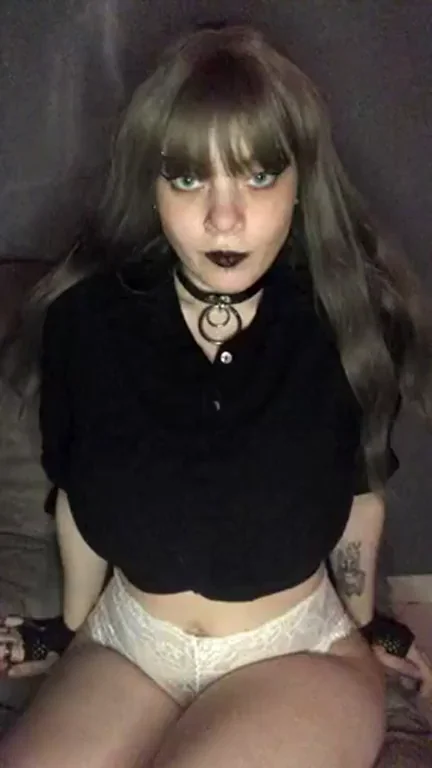 Wait for These Massive Goth Tits to Burst Out! 😈💦 (OC)