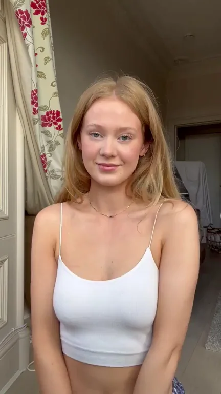 Blonde Schoolgirl Tease Stares Down Teacher While Squeezing Her Tits