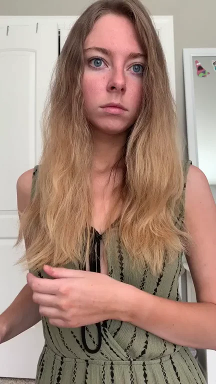 Young Skinny Girl Strips