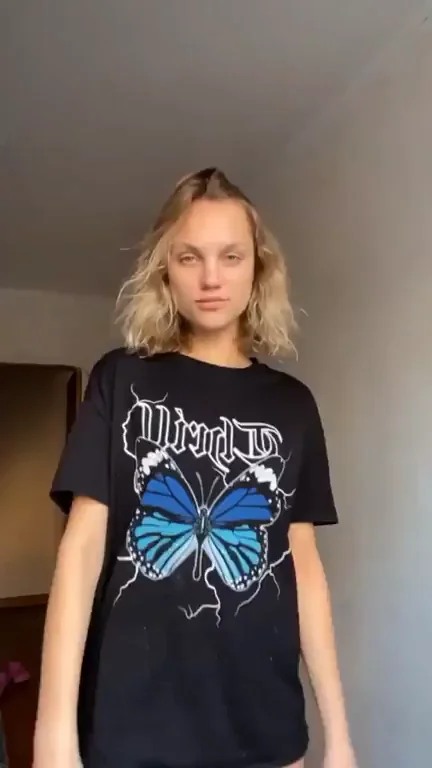 Funsized Fuckpet Begs for Cock: Petite Slut Strips Bare