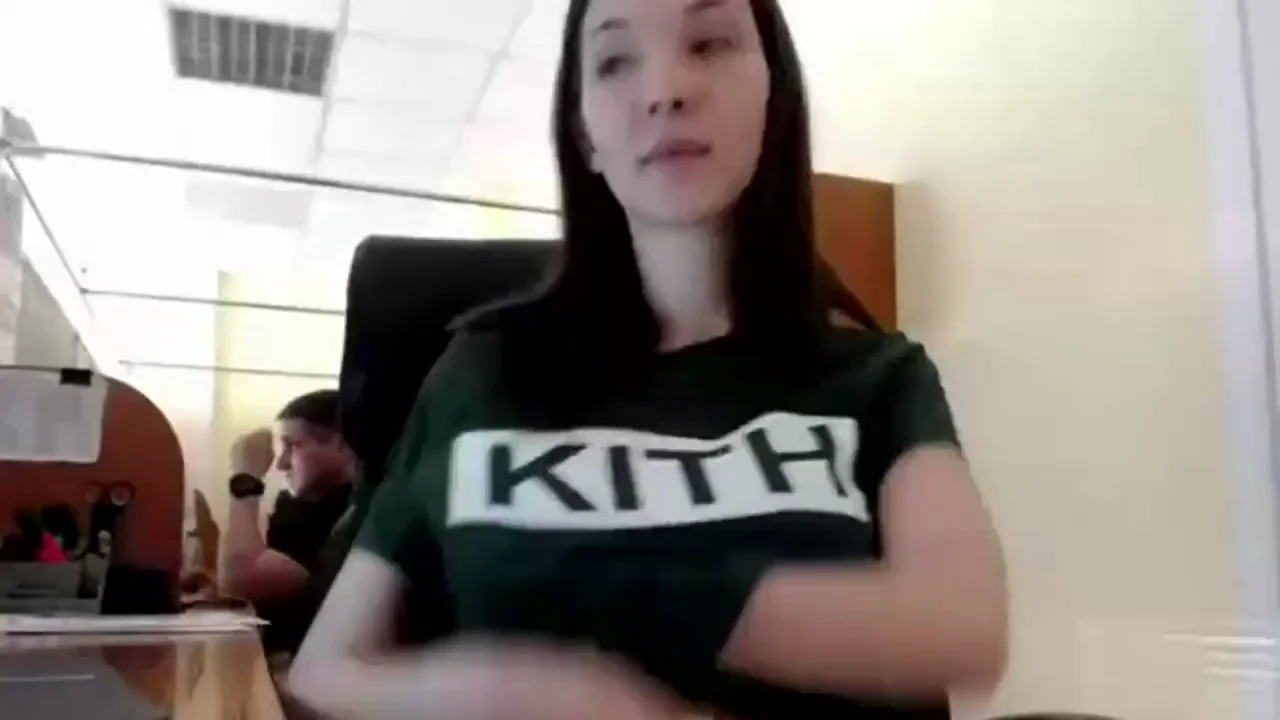 Office Slut's Massive Titty Drop 😈💦👙➡️🍈🍈