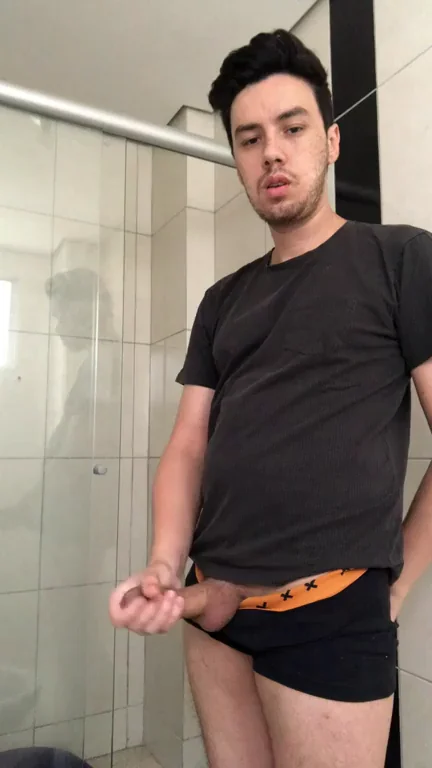 Kneel for This Thick Cock Tease in the Shower 🧎🍆💦