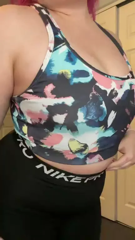 A look under my workout bra