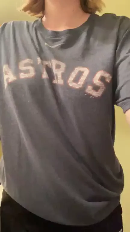 Hit a Grand Slam with My Astros Titty Drop! ⚾🍈🍈 (OC)