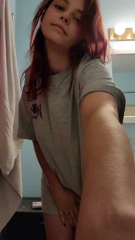😈 Morning Naughty Tease: Redhead Slut Flashes Tits & Pussy for Daddy After Last Night's BJ 💦