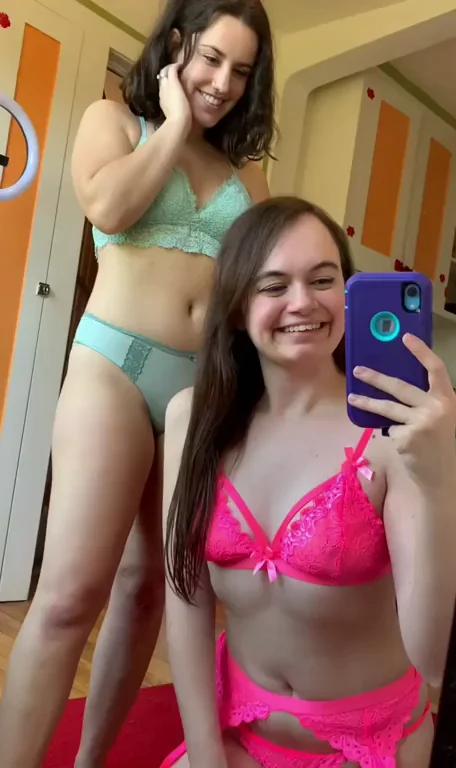 Tiny Titties TikTok Magic: Petite Sluts' Steamy Lingerie Tease