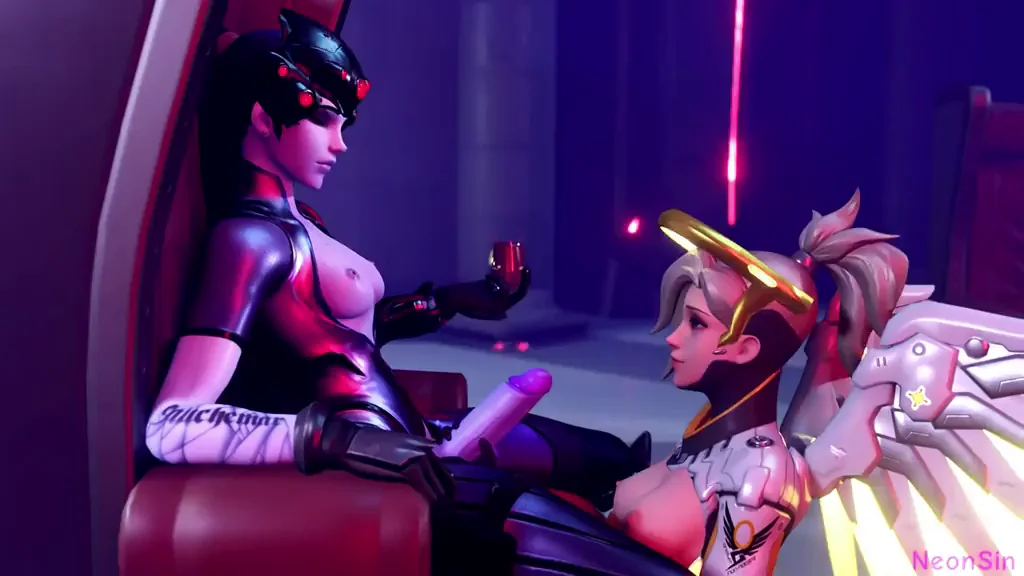 Widowmaker's Futa Cock Domination on Mercy Slut 😈🍆💦 (Neonsin Overwatch Rule34)