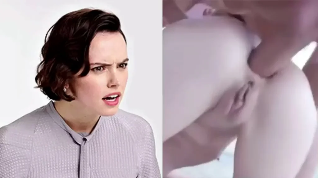 "Yes?, I can't remember too much from last night we sure had one hell of a party, ...you recorded something? sure let me see, maybe i'll find out why i can't walk straight this morning ....OMG! Is that my ass?! " Daisy Ridley in utter shock and slight embarrassment as she watches you make her gape.