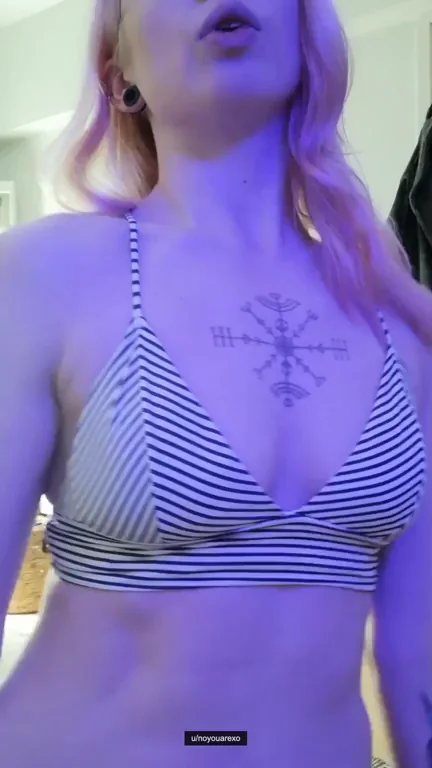 Wanna Peek at My Tiny Tits? 😘🍒