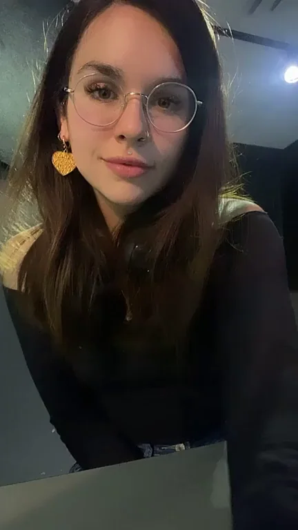 Shy Schoolgirl Tease: Nerdy Glasses Slut Gets Naked Online 😈🔥