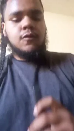 Dreadlocked Dude Teases Thick Precum Clouds
